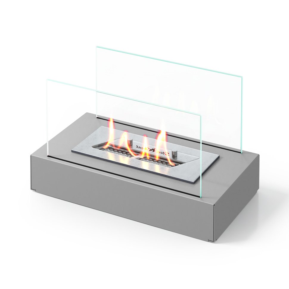Настольный биокамин SteelHeat VERONA серый Настольный биокамин SteelHeat VERONA серый